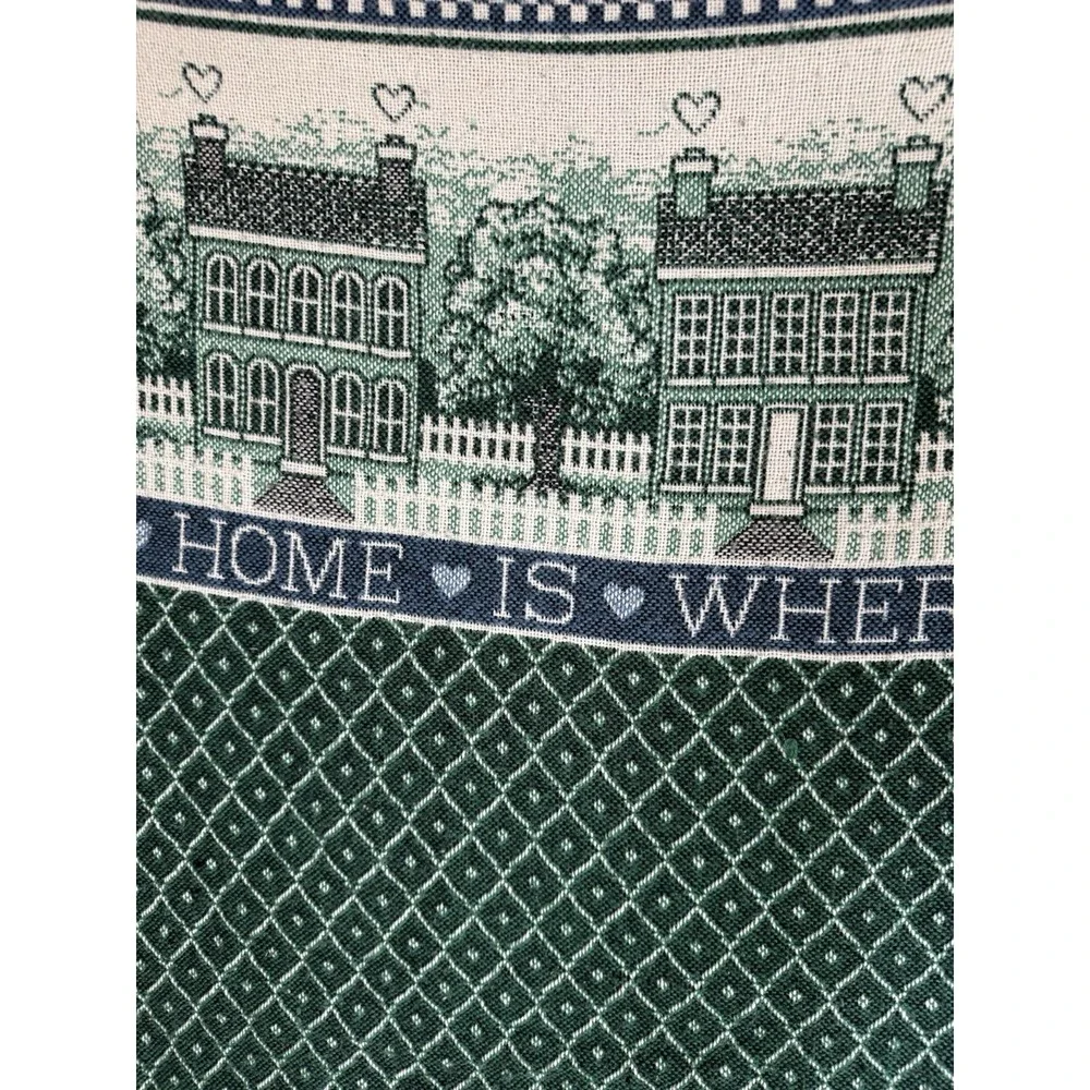 Vintage Throw Blanket School House Home Is Where The Heart Is Alphabet (44x53)